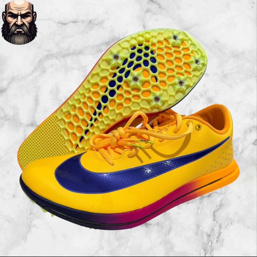 Nike Triple Jump Elite 3 Men 5.5 Yellow Track Shoe Sneaker HV6425-800 No Spikes